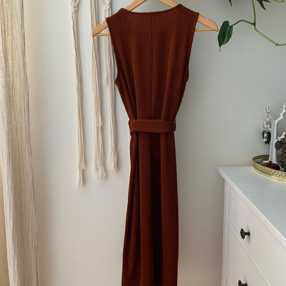 Mango midi rust dress - Picture 3 of 4